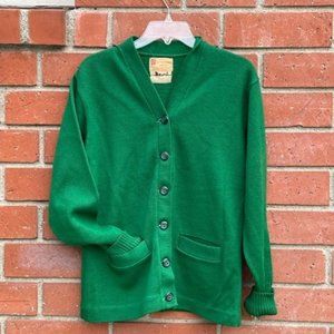 Vintage Green Letterman's Award Cardigan ~ HL Whiting CO - Never Worn